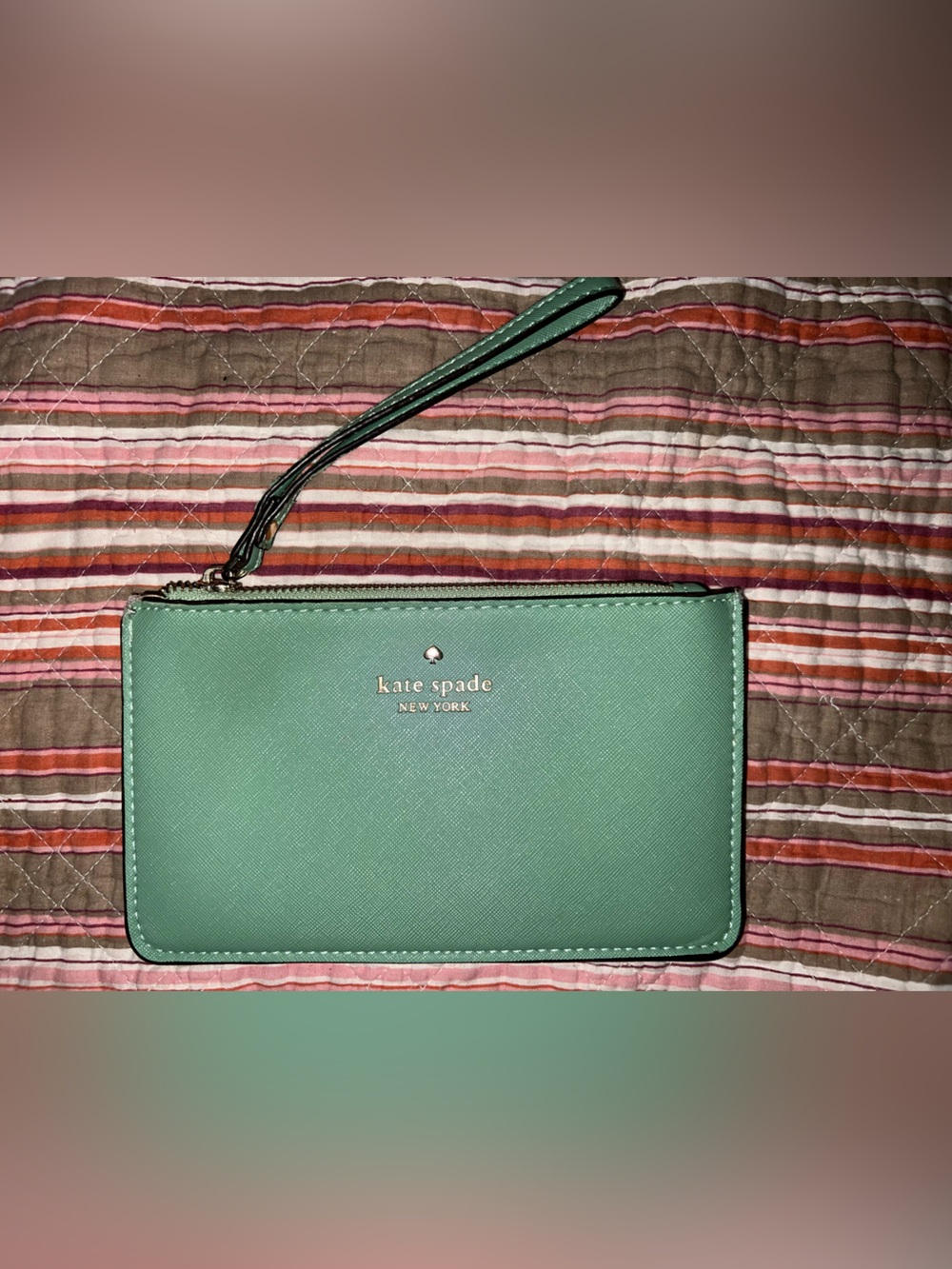 Kate Spade Green Wristlet Wallet
